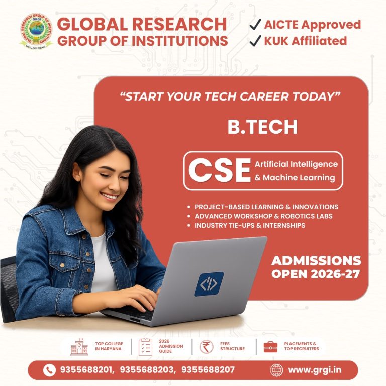 BTech CSE College in Haryana – Choose GRIMT for a Successful Tech Career